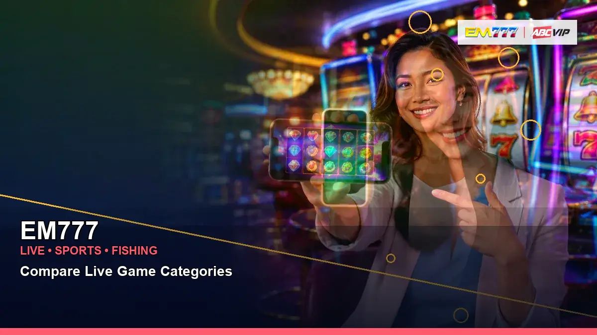 EM777 wide-action gold jackpot slot games highlighting mobile-friendly casino play