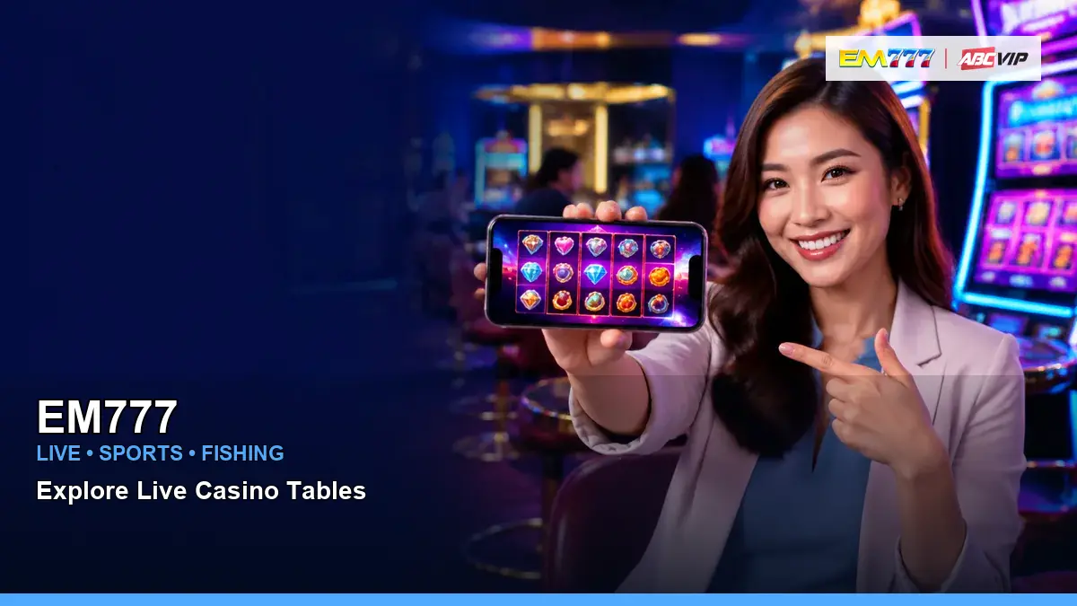 EM777 high-energy play mobile casino games in a dynamic layout for Philippine players