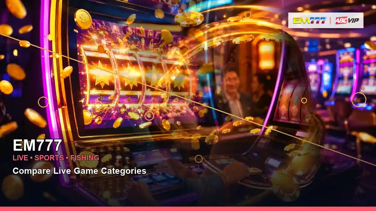 EM777 layered collage lounge VIP casino rewards highlighting mobile-friendly casino play
